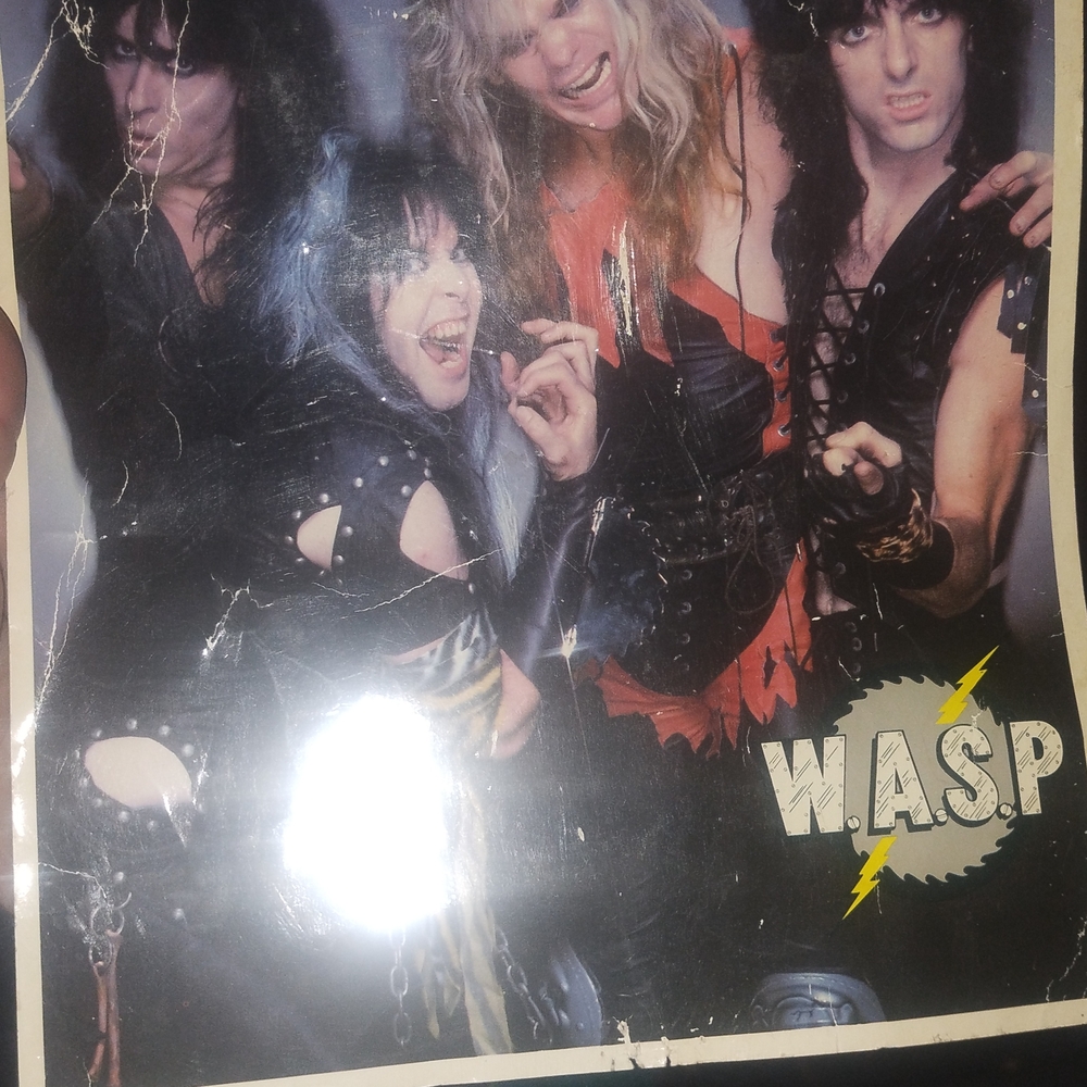 Band Poster with Black and Red Accents